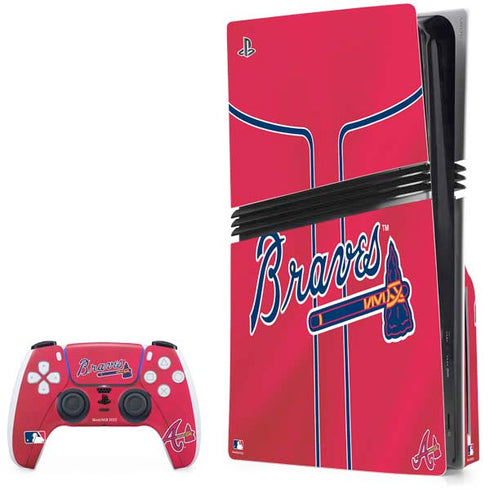 MLB Atlanta Braves Alternate/Away Jersey PS5 Pro Disk Bundle  Skin